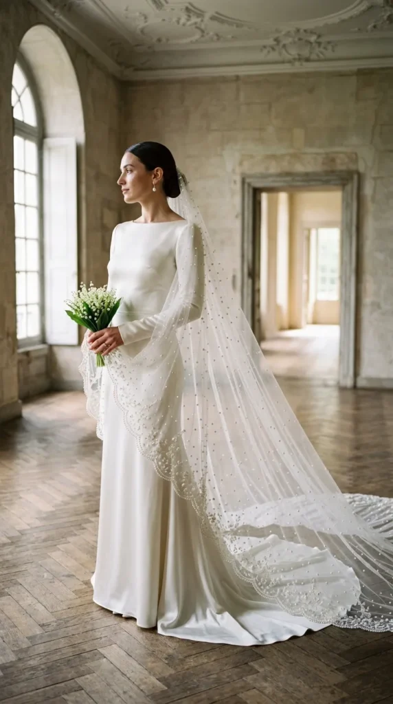 Pair a Simple Dress With a Statement Veil