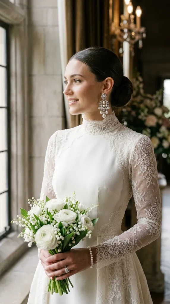 Pair an Elegant Updo With Statement Earrings