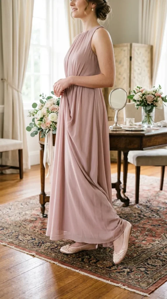 Pearl-Embellished Ballet Flats