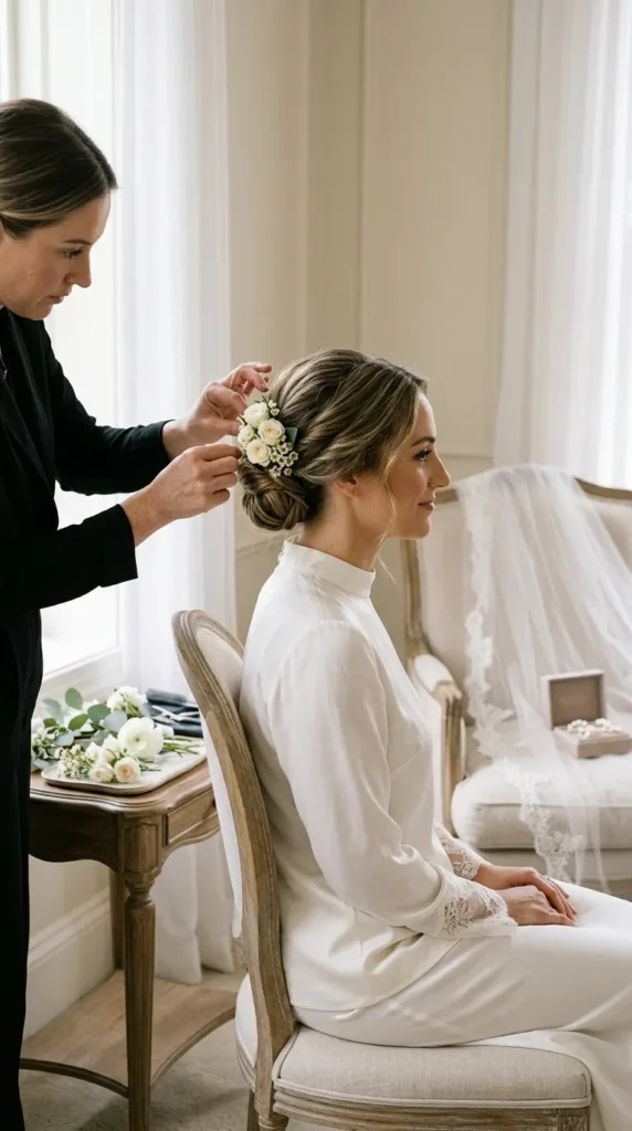 Plan Fresh Flowers With Your Florist and Hairstylist
