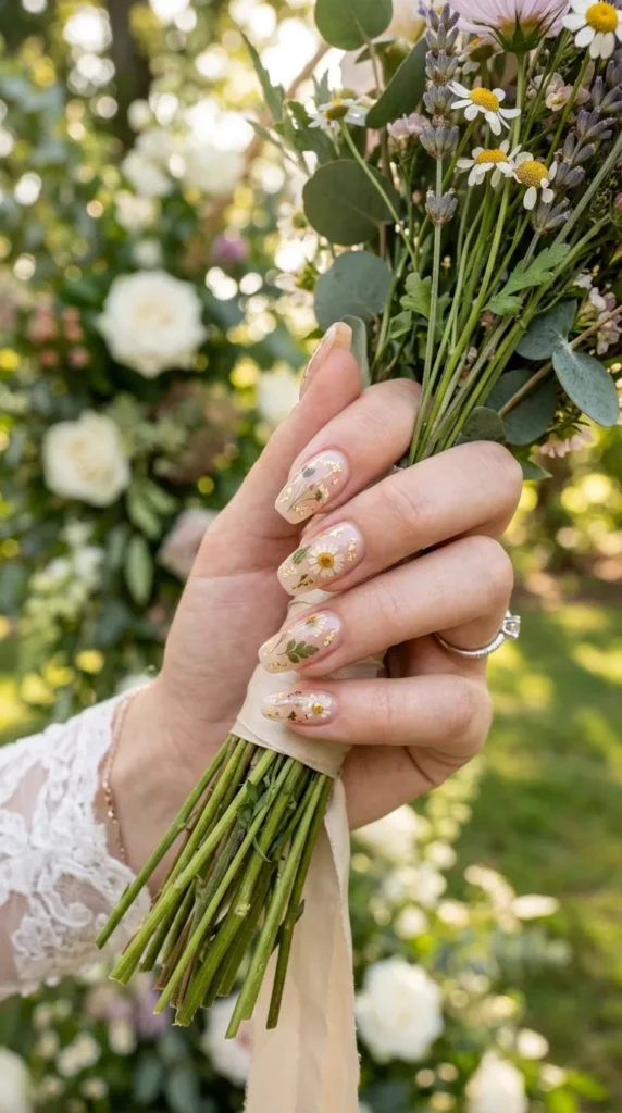 Pressed Floral Nail Art