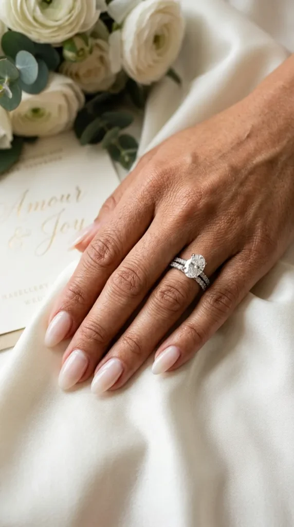 Recreate the Milky Nude Bridal Manicure
