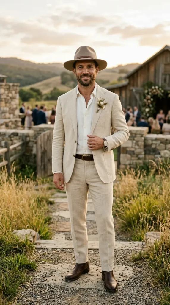 Relaxed Suit with Western-Inspired Details