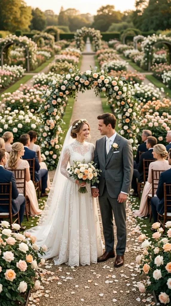 Rose Gardens for a Classic Romantic Celebration