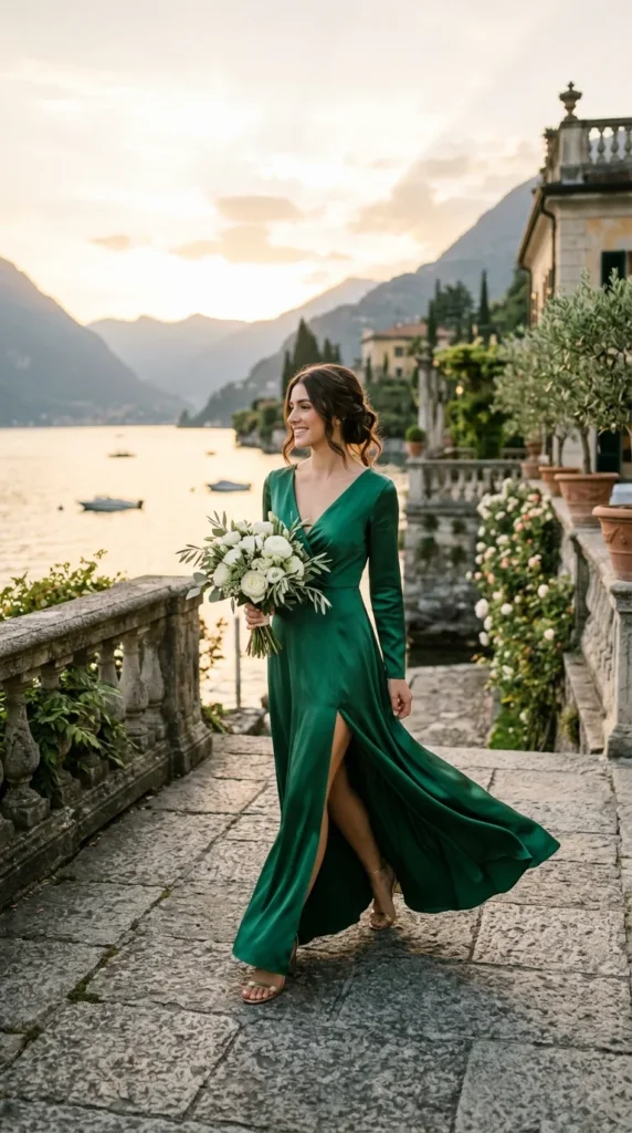Satin Dresses with Elegant Side Slits
