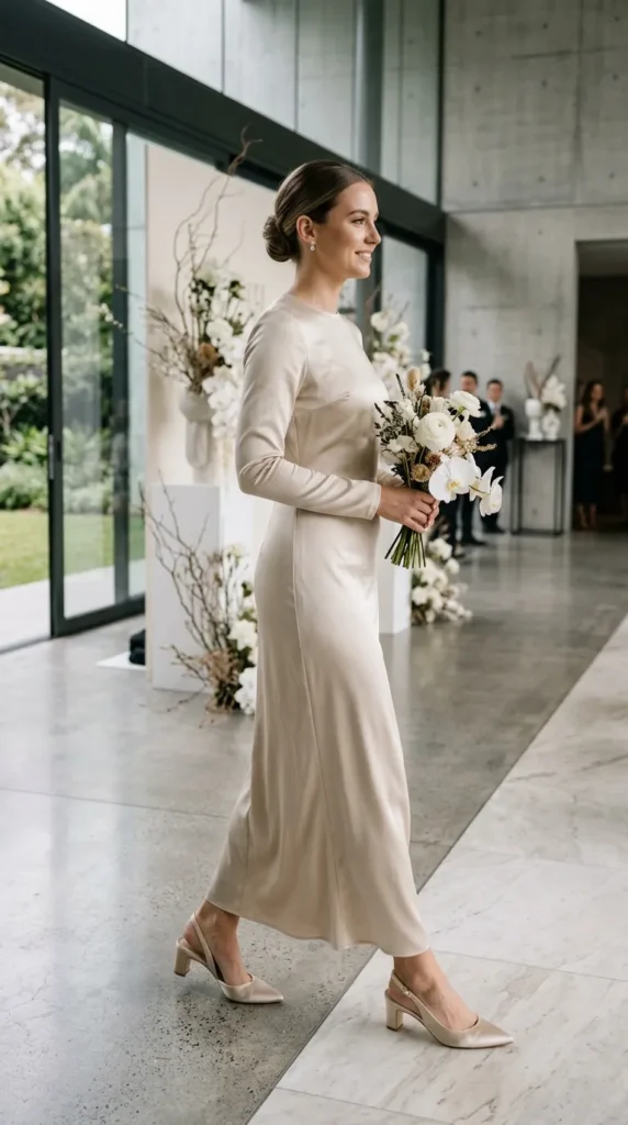 Satin Slingbacks for Modern Bridesmaids
