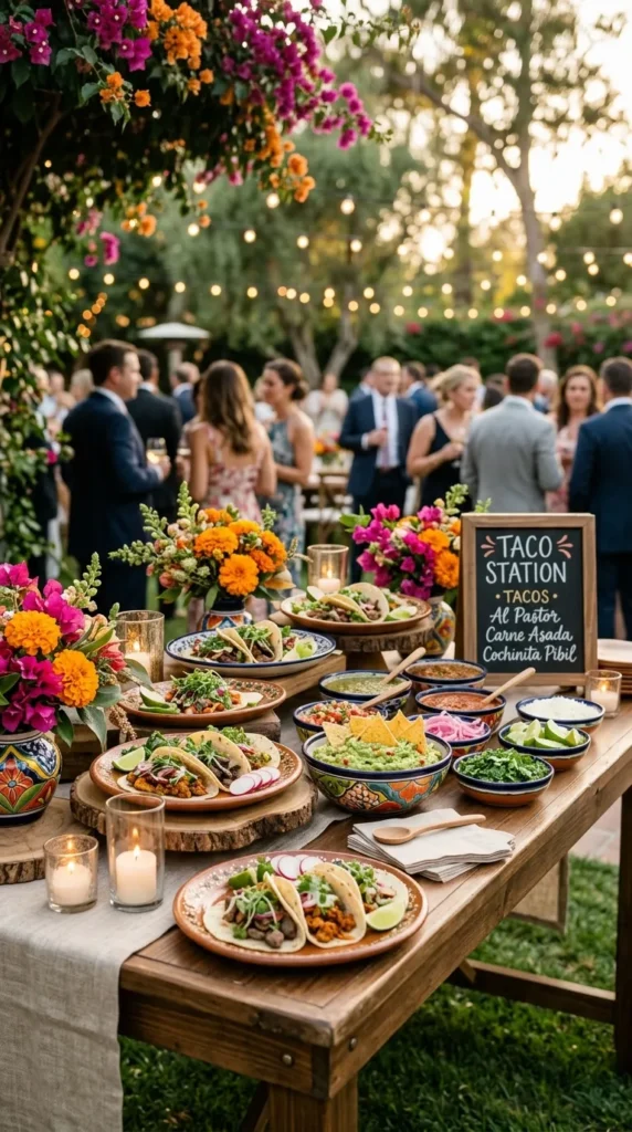 Serve Mexican-Inspired Wedding Food Stations