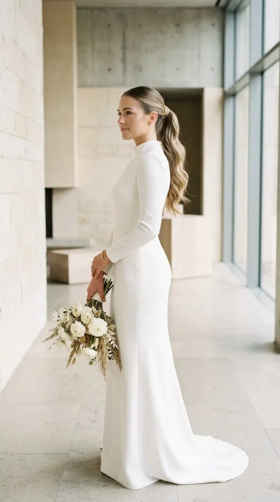 Sleek Half-Up Ponytail