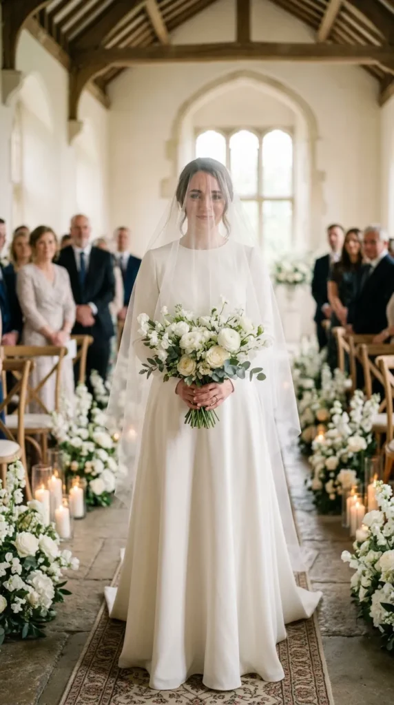 Soft Blusher Veil With Minimalist Styling