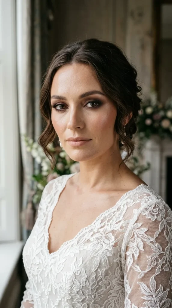 Soft Brown Smoky Eyes With Nude Lips