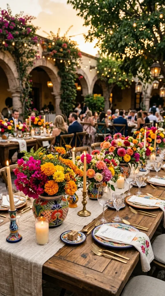 Style Tables with Bold Mexican Florals