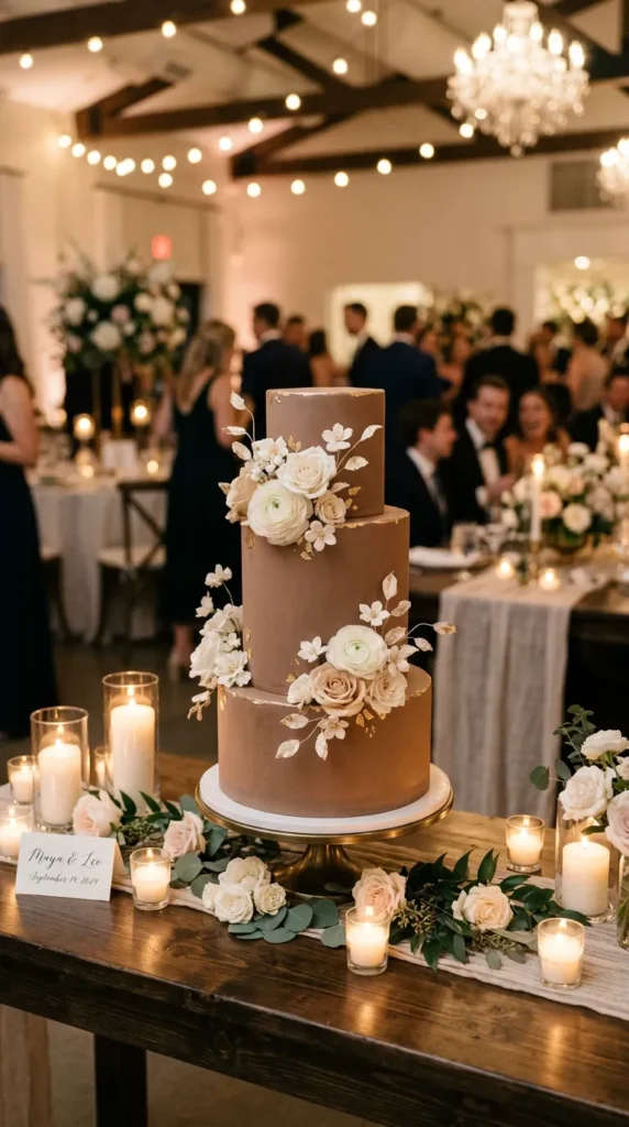 Style a Brown Wedding Cake
