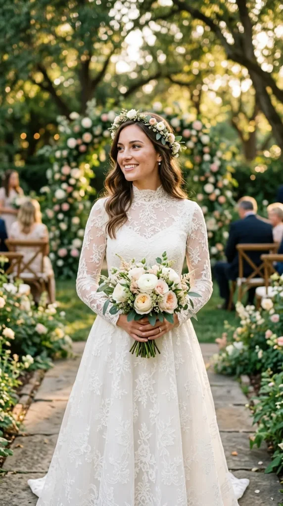 Style a Refined Floral Crown for an Outdoor Wedding