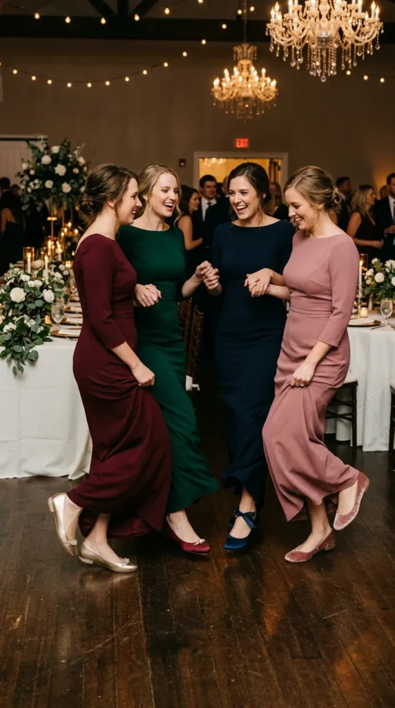 Stylish Reception Flats for the Dance Floor