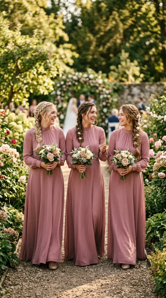 Textured Braids for a Romantic Outdoor Wedding