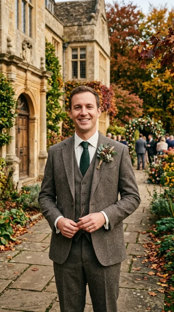 Textured Tweed Suit