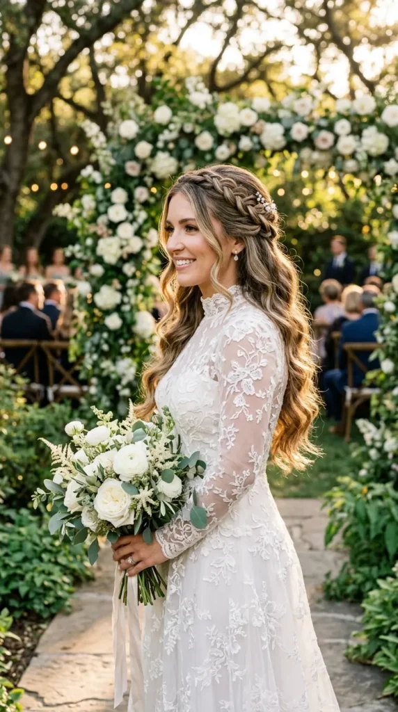 The Half-Up Braid That Gives You the Best of Everything