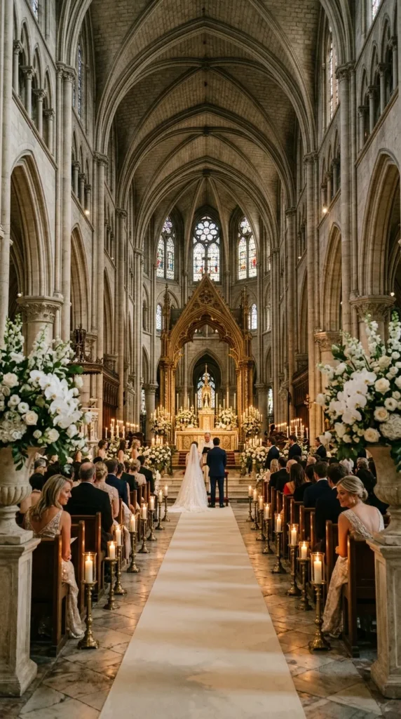 Transform an Old Cathedral into a Romantic Ceremony Space