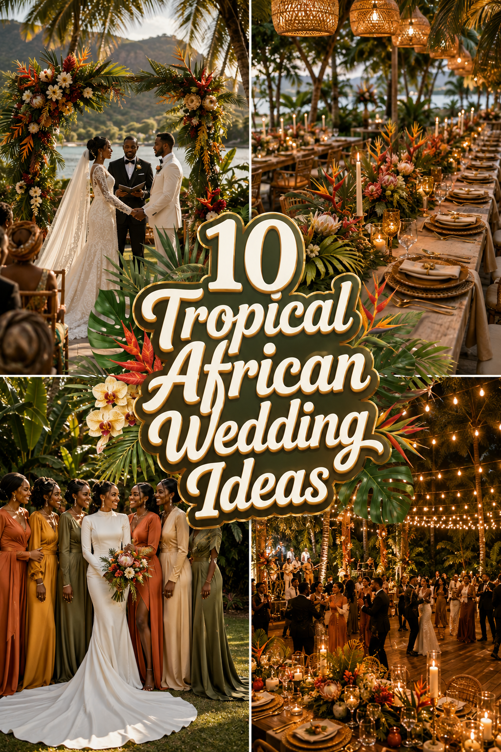 Tropical African Wedding Ideas for a Bold & Beautiful Celebration