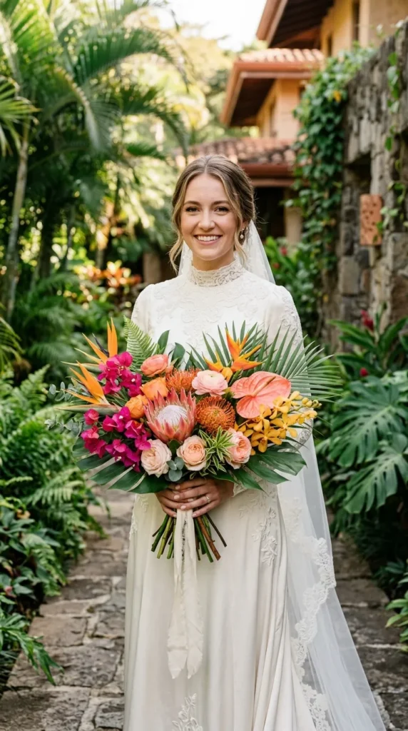 Tropical-Inspired Colorful Bouquet
