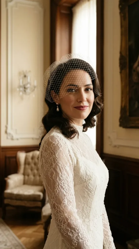 Vintage Birdcage Veil for a Chic Retro Look