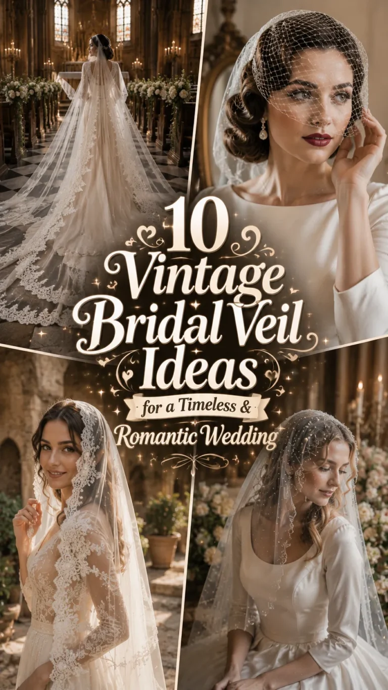 10 Vintage Bridal Veil Ideas for a Timeless & Romantic Wedding