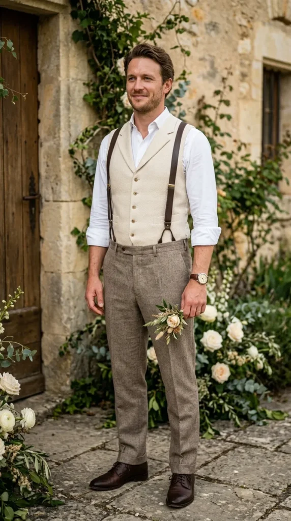 Vintage-Inspired Boho Groom Style