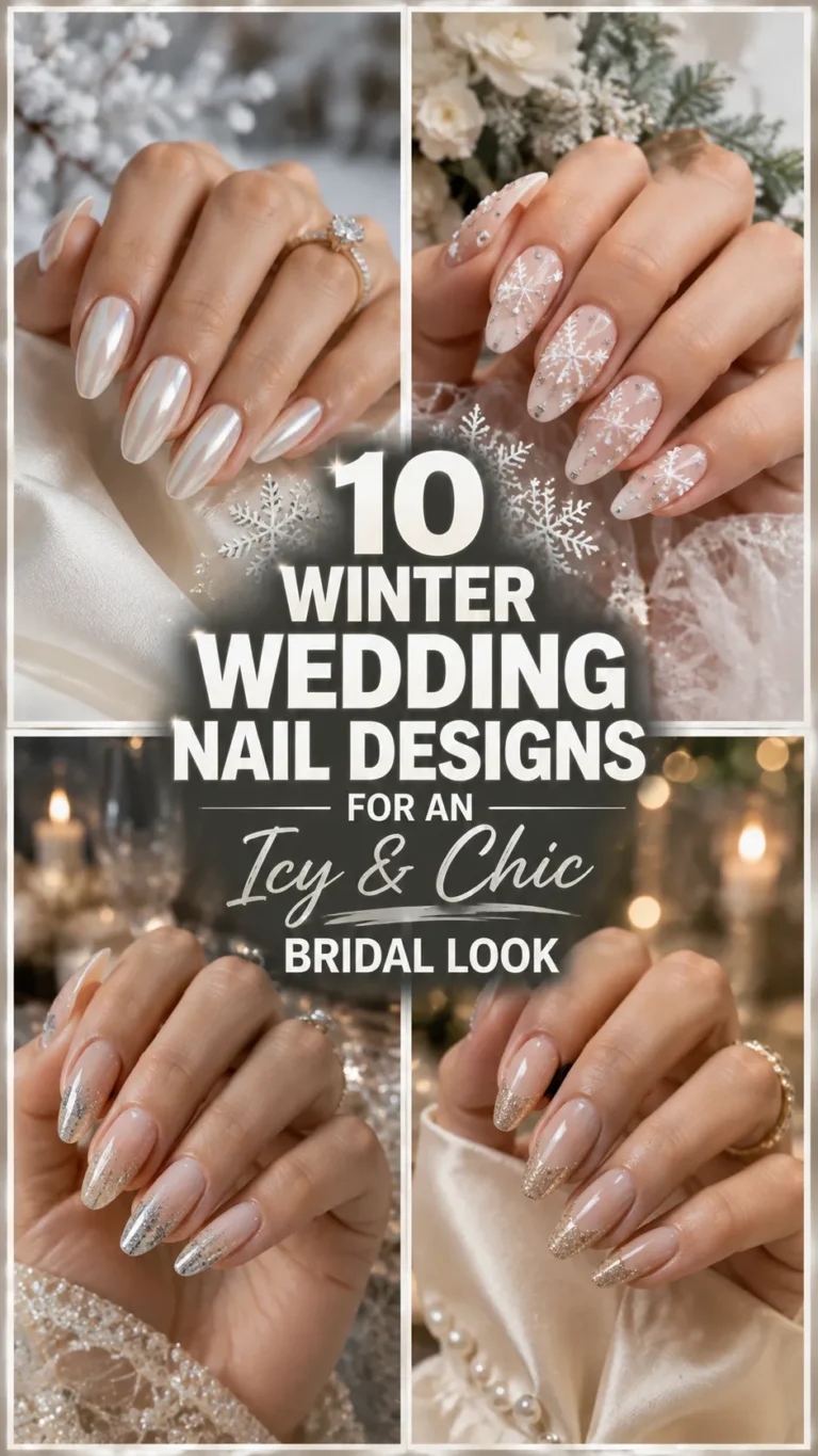 Winter Wedding Nail Designs for an Icy & Chic Bridal Look