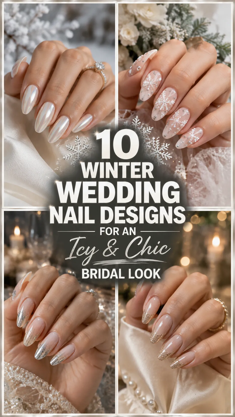 Winter Wedding Nail Designs for an Icy & Chic Bridal Look