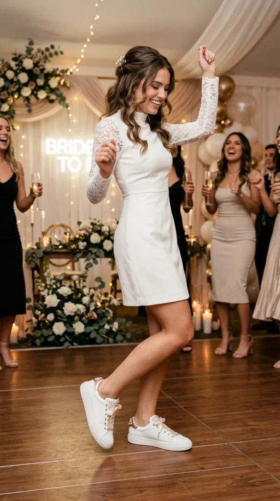 Chic Reception-Style Sneakers for Dancing