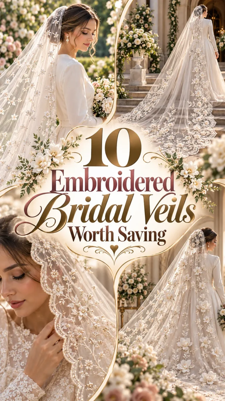 Embroidered Bridal Veils Worth Saving
