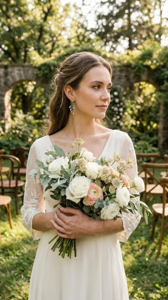 Floral-Inspired Earrings for Romantic Brides
