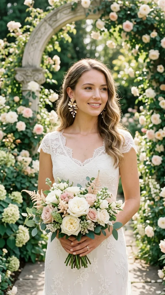 Floral-Inspired Earrings for Romantic Elegance