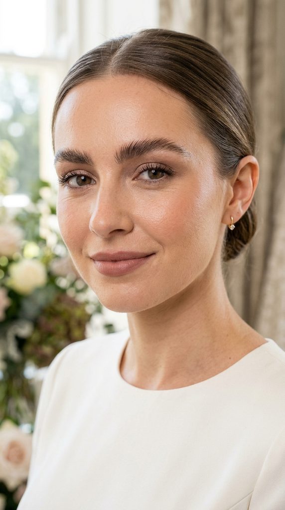 Fluffy Brows With Blurred Nude Lips