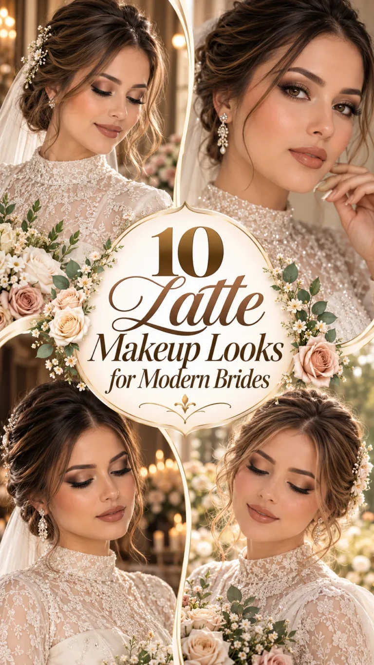 Latte Makeup Looks for Modern Brides