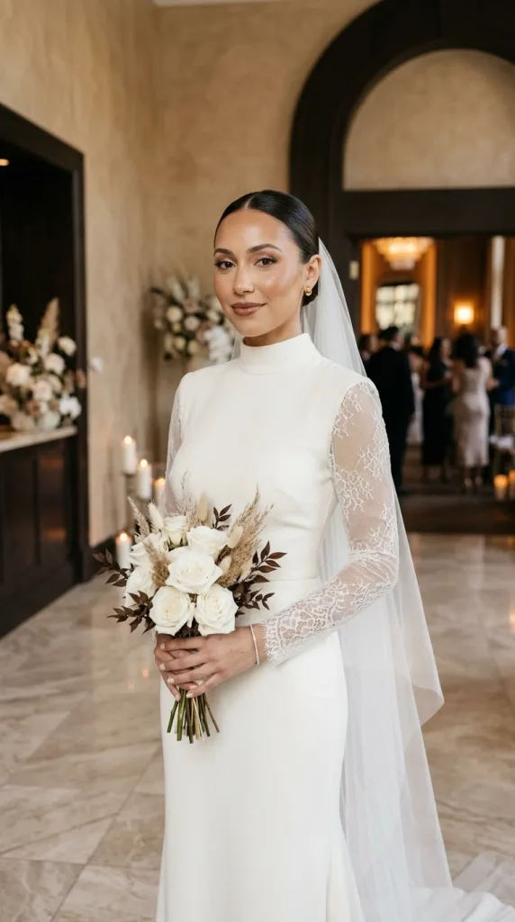 Monochromatic Mocha Bridal Makeup