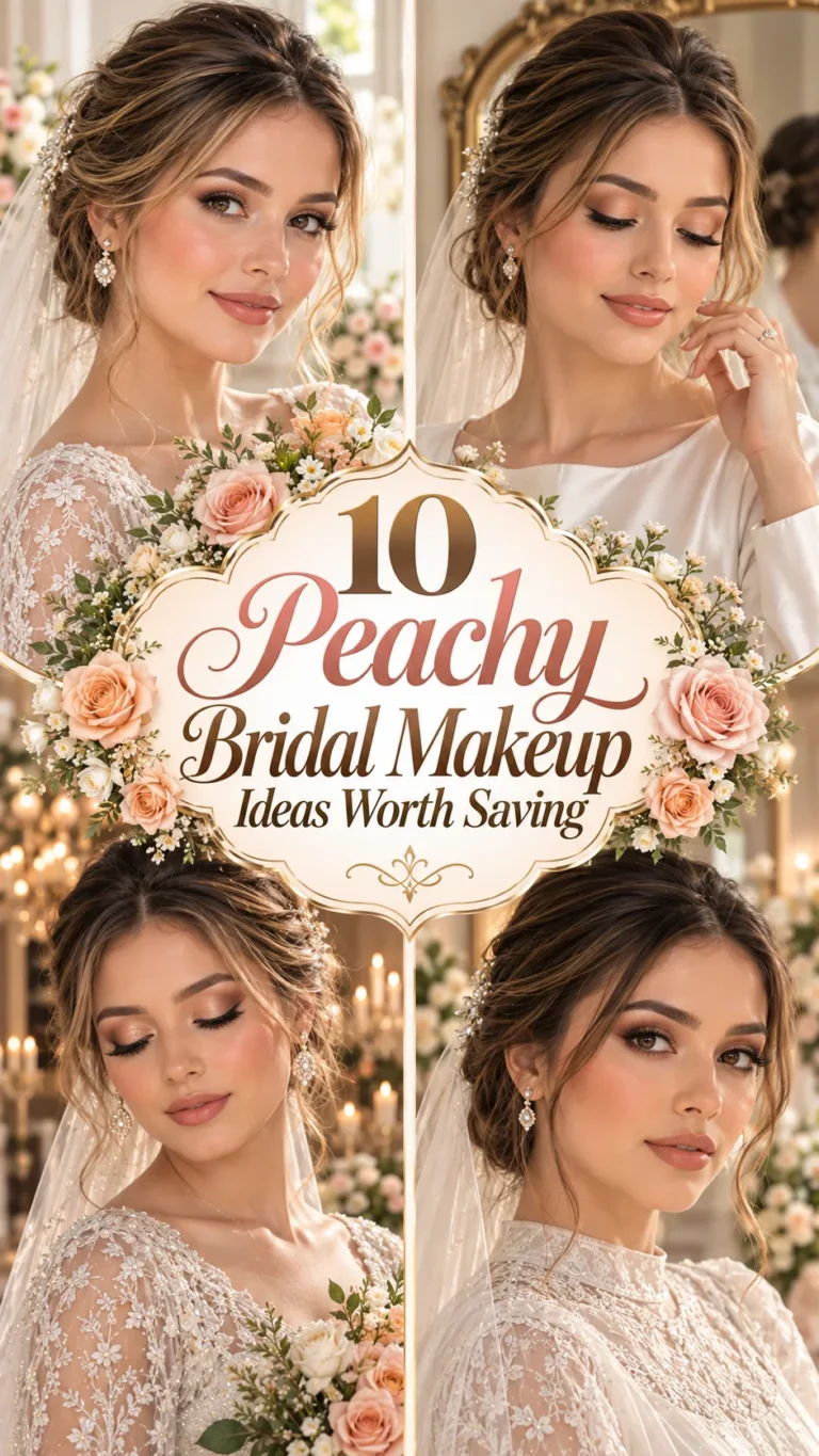 Peachy Bridal Makeup Ideas Worth Saving