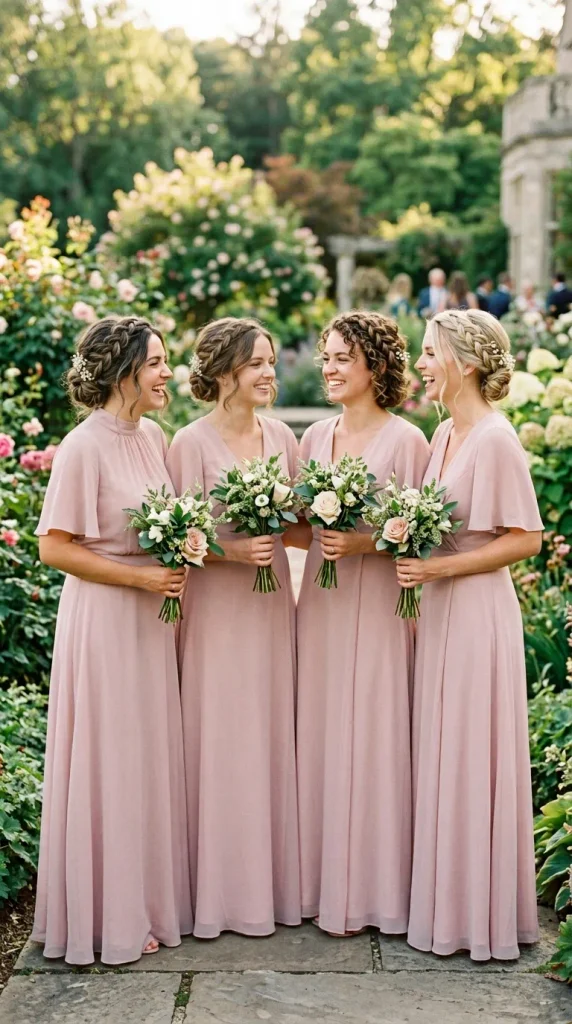 Romantic Braided Updos for a Garden Celebration