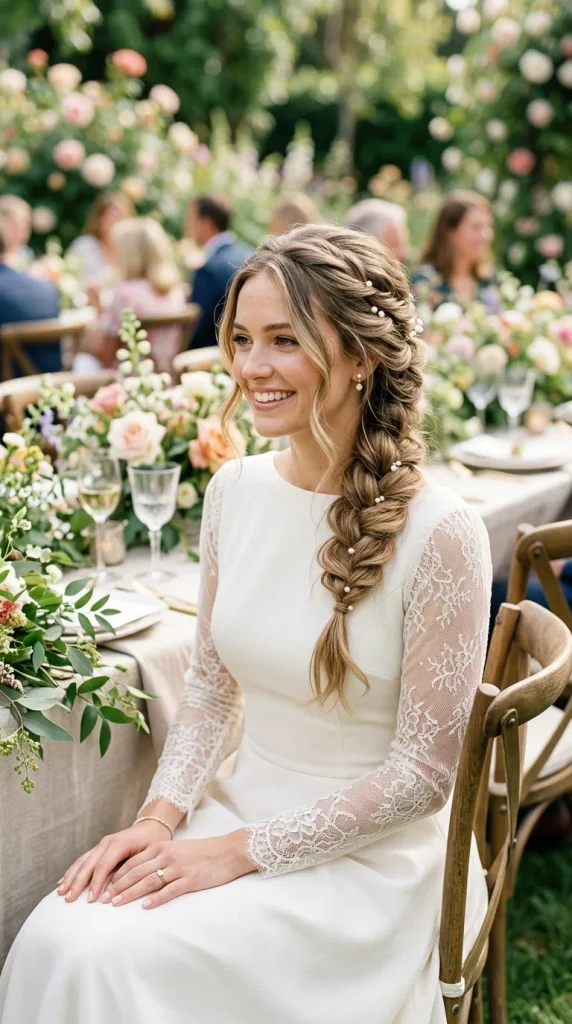 Romantic Side Braid With Loose Texture