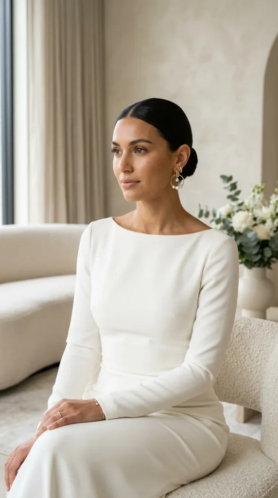 Sleek Low Bun for Chic Minimalism