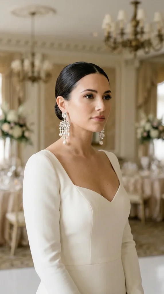 Statement Earrings With No Necklace