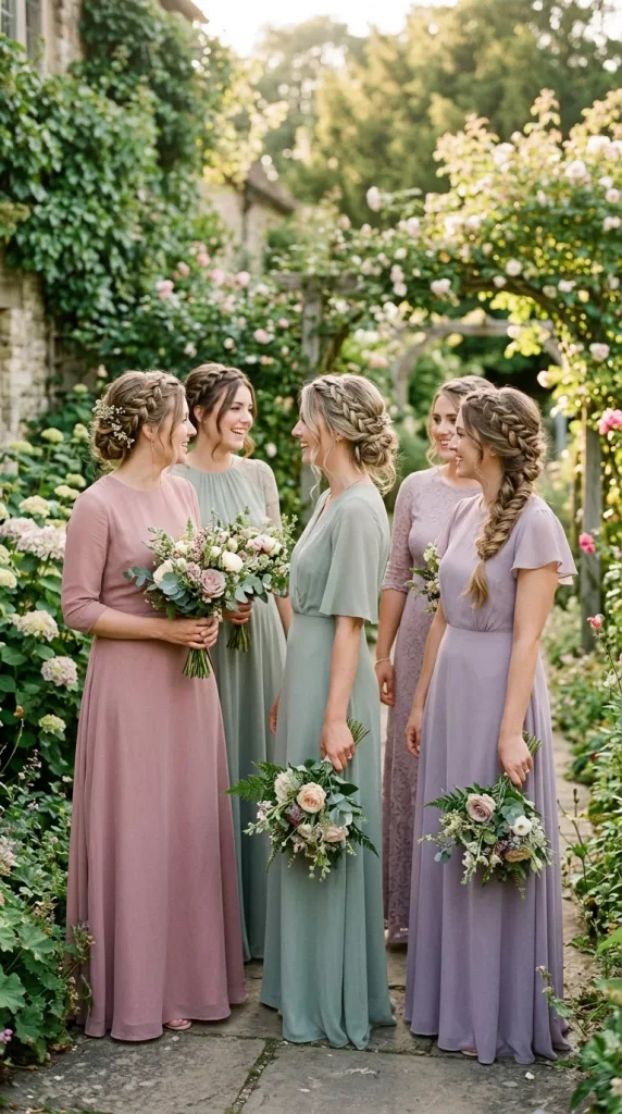 Textured Braids for a Romantic Outdoor Wedding
