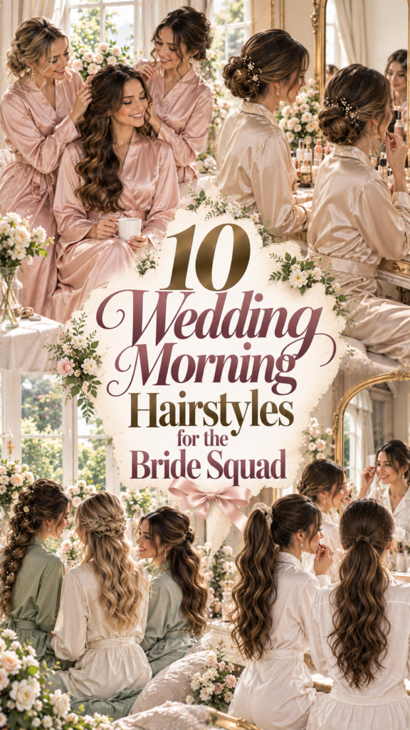 Wedding Morning Hairstyles for the Bride Squad
