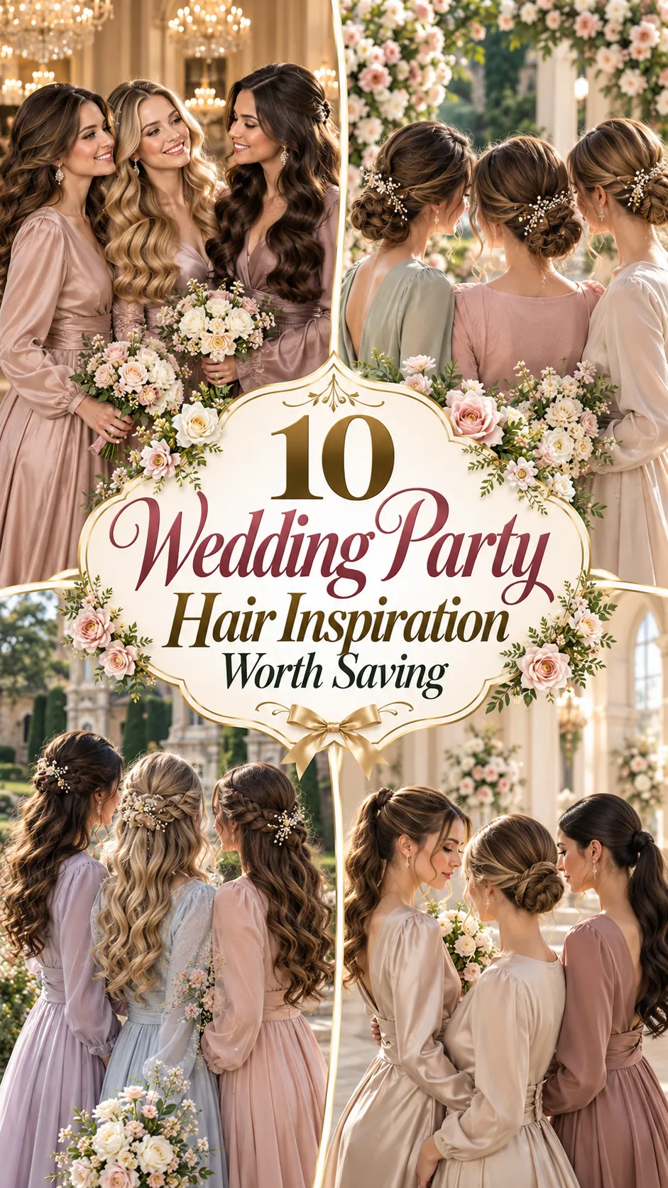 Wedding Party Hair Inspiration Worth Saving