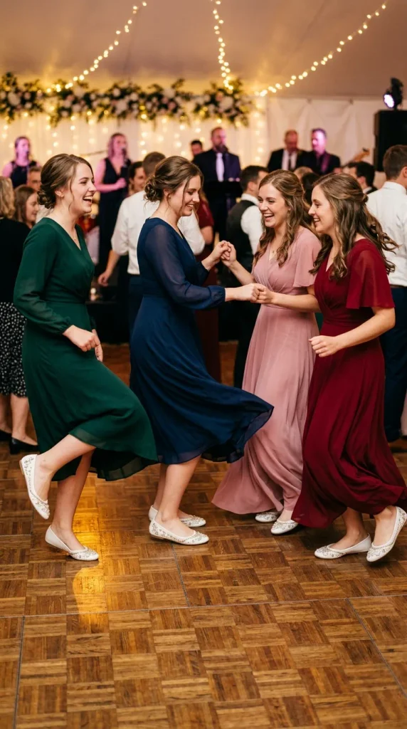 White Embellished Flats for Dancing