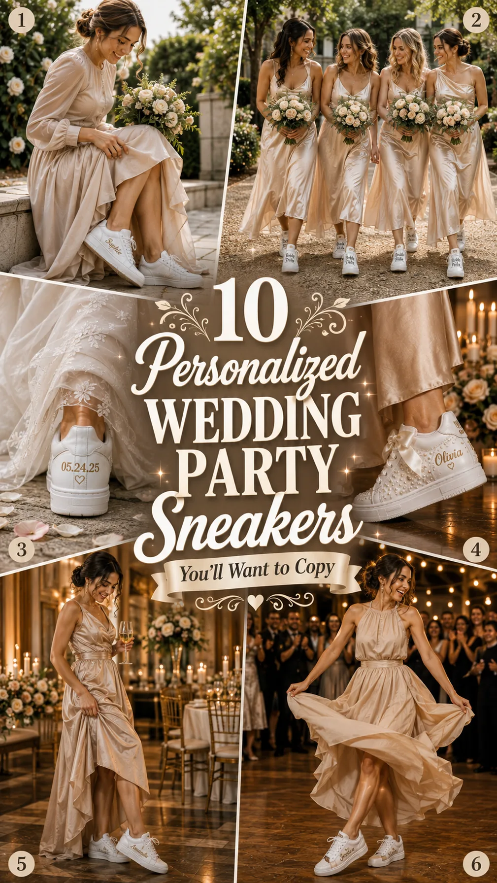 Personalized Wedding Party Sneakers You'll Want to Copy